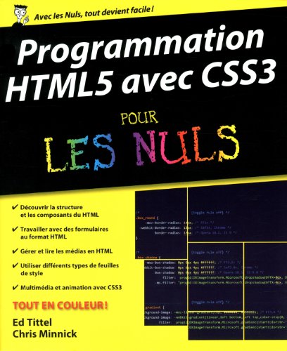 9782754055789: Programmation HTML5 avec CSS3 pour les nuls