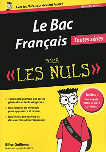 Stock image for Le Bac Franais Pour Les Nuls : Toutes Sries for sale by RECYCLIVRE