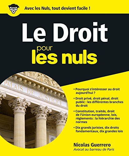 Beispielbild fr Le droit Pour les Nuls zum Verkauf von WorldofBooks