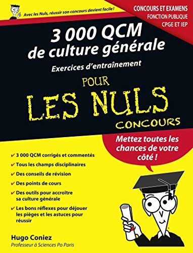 9782754066617: 3000 QCM de Culture gnrale - Concours de la fonction publique pour les Nuls