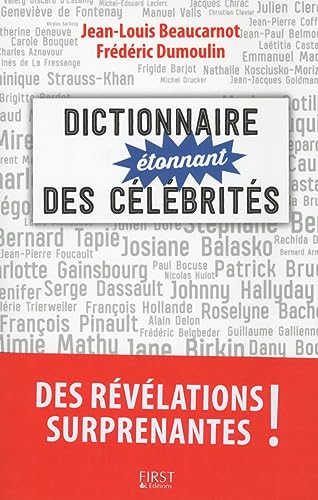 Beispielbild fr Dictionnaire tonnant des clbrits zum Verkauf von Librairie Th  la page