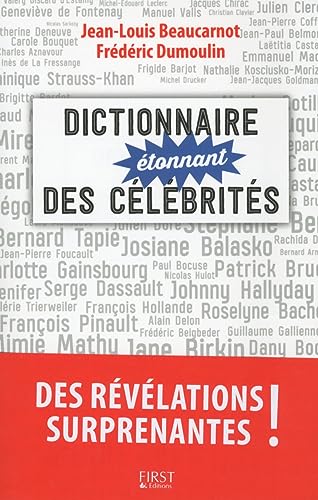 9782754070522: Dictionnaire tonnant des clbrits