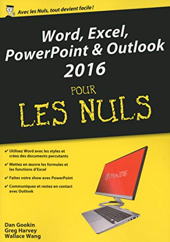 9782754085557: Word, Excel, Powerpoint & Outlook 2016 pour les nuls