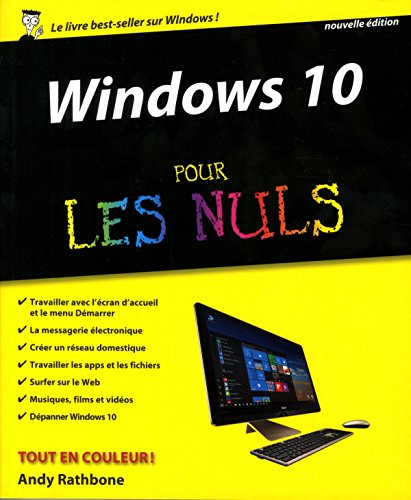 9782754087599: Windows 10 Pour les Nuls NE