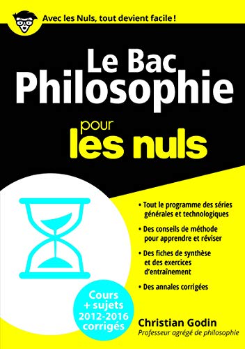 Beispielbild fr Le Bac Philosophie 2016 Pour les Nuls (Bac en poche pour les nuls) zum Verkauf von WorldofBooks