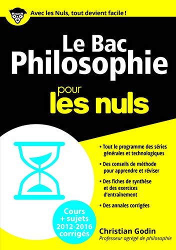 9782754089210: Le Bac Philosophie 2016 pour les Nuls