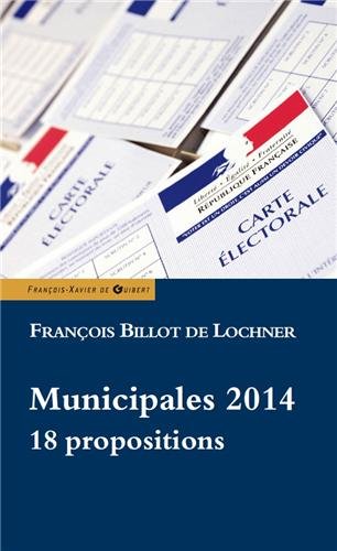 Beispielbild fr Municipales 2014 : 18 propositions zum Verkauf von Ammareal