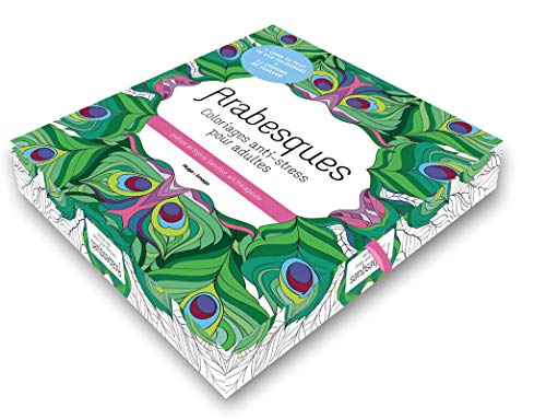 9782755619898: Coffret Arabesques: Coloriages anti-stress pour adultes. Avec 12 crayons de couleur