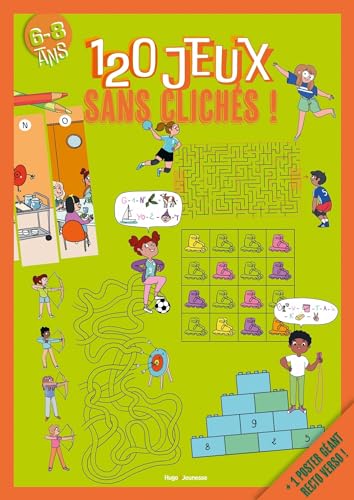 Imagen de archivo de 120 JEUX SANS CLICHES ! 5-8 ans: + 1 poster géant recto verso ! [FRENCH LANGUAGE - Soft Cover ] a la venta por booksXpress
