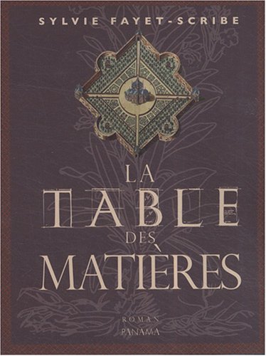 Stock image for La table des matires for sale by Ammareal