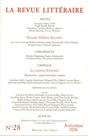 Imagen de archivo de La Revue littraire, N 28, Automne 2006 : Dossier Hlne Bessette a la venta por Revaluation Books