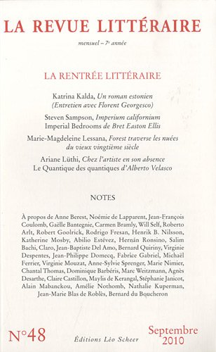 9782756102603: La Revue Littraire, N48, septembre 2010