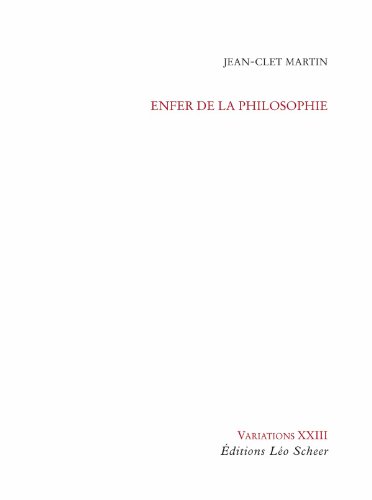 Stock image for Enfer de la philosophie for sale by MaxiBooks