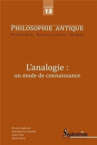 9782757405918: PHILOSOPHIE ANTIQUE N 13 - ANALOGIE ET CONNAISSANCE