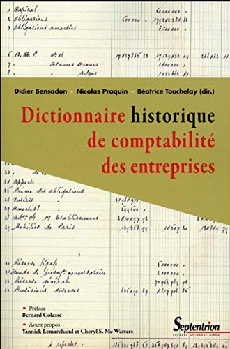 Beispielbild fr Dictionnaire historique de comptabilit des entreprises zum Verkauf von Gallix