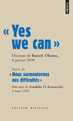 Beispielbild fr Yes we can : Suivi de Nous surmonterons nos difficults, Edition bilingue anglais-franais zum Verkauf von medimops