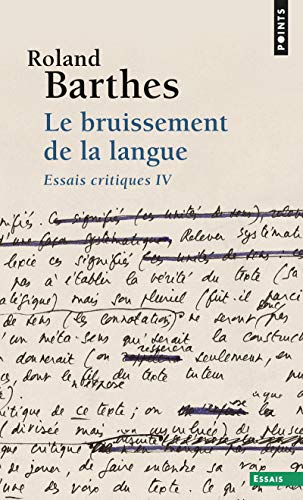 Beispielbild fr Le Bruissement de la langue: Essais critiques IV zum Verkauf von Gallix