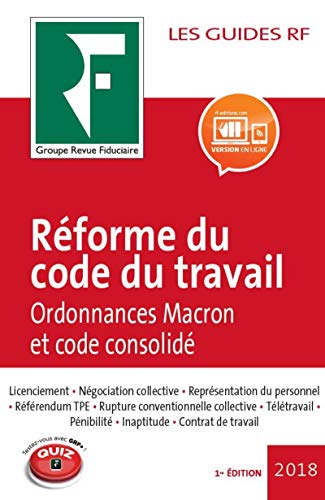 Stock image for Rforme du code du travail 2018: Ordonnances Macron et code consolid for sale by medimops