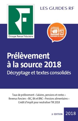 Stock image for Prlvement  la source 2018: Dcryptage et textes consolids for sale by medimops