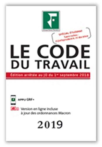 Stock image for Le Code du Travail 2019 for sale by Ammareal