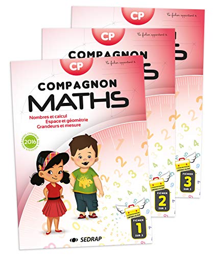 Stock image for Compagnon Maths CP : Nombres et calculs, grandeurs et mesures, espace et gomtrie. En 3 volumes for sale by Ammareal