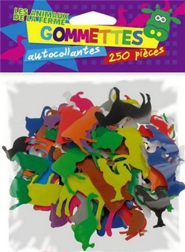 9782758306115: Gommettes maternelles les animaux de la ferme 250 pices