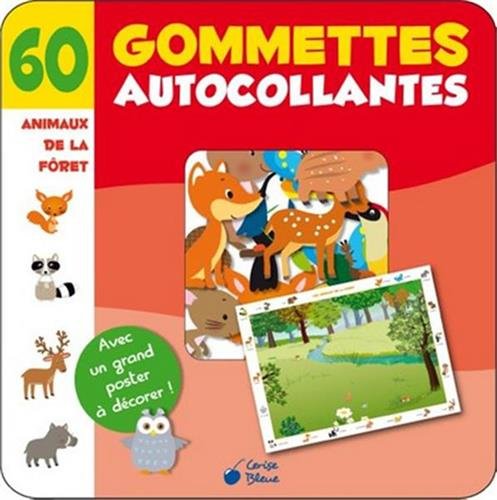 9782758307204: Animaux de la fort pochette de 60 gommettes repositionnables