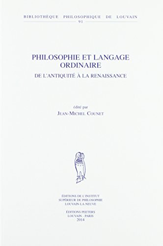 Beispielbild fr Philosophie et langage ordinaire zum Verkauf von ISD LLC