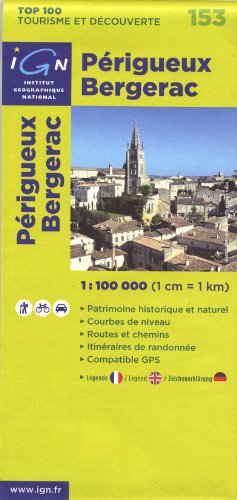 PERIGUEUX BERGERAC 1:100000 - IGN 153