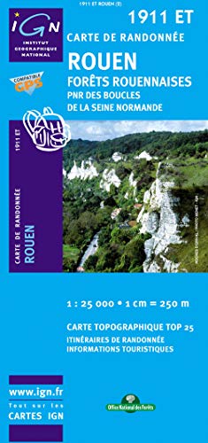 9782758516309: Rouen / Forts Rouennaises / PNR gps (1911ET) (TOP 25)