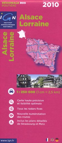 Beispielbild fr R05 Alsace/Lorraine 2010 1/250.000 zum Verkauf von medimops