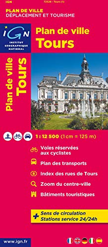 Beispielbild fr Tours City Plan 1: 12,5K IGN (English and French Edition) (English, French, German and Italian Edition) zum Verkauf von Book Deals