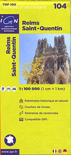 Stock image for Top100104 Reims/Saint-Quentin 1/100.000 for sale by EPICERIE CULTURELLE