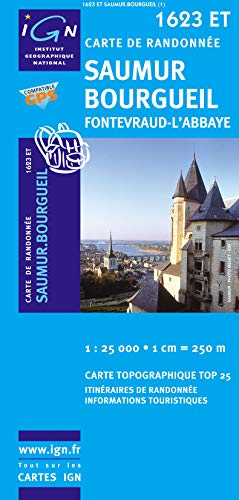 Stock image for Saumur / Bourgueil / Fontevraud-lAbbaye gps: 1623ET (TOP 25) for sale by Reuseabook