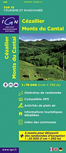 Beispielbild fr IGN 75 000 Touristische Wanderkarte 16 Czallier - Monts du Cantal zum Verkauf von medimops