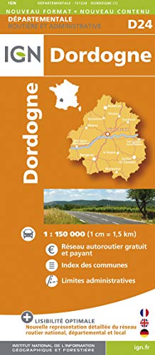 9782758529644: D24 DORDOGNE 1/150.000: 721224