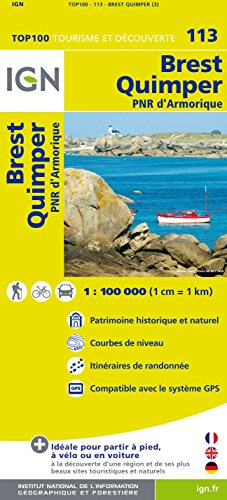 9782758530015: Top100113 Brest/Quimper 1/100.000