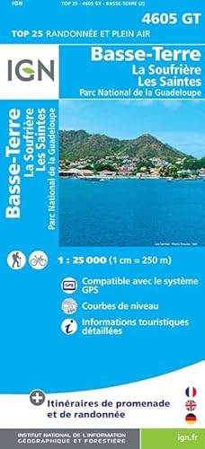 9782758533450: Basse-Terre / La Soufrire / Les Saintes (Guadeloupe) gps