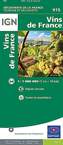 Beispielbild fr Vins de France (Weinanbaugebiete) 1:1 000 000 zum Verkauf von Blackwell's