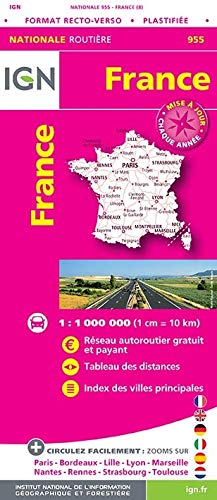 Beispielbild fr France plastifie format recto-verso : 1/1 000 000 zum Verkauf von EPICERIE CULTURELLE