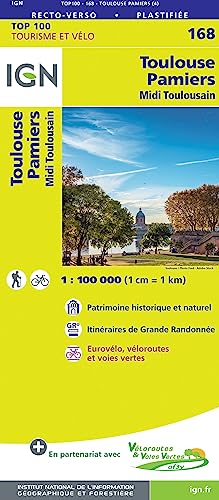9782758547761: Toulouse Pamiers 1:100 000: IGN Cartes Top 100 - Straenkarte: 168