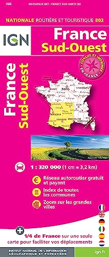 9782758549086: France Sud-Ouest 1:320 000: 803