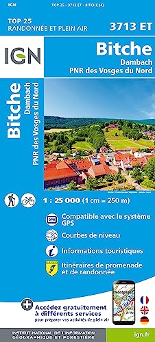 Stock image for Bitche.Dambach.PNR des Vosges du Nord 1:25 000 for sale by Rheinberg-Buch Andreas Meier eK