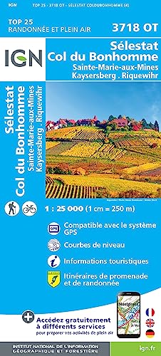 9782758550501: Slestat / Col du Bonhomme / Ste-Marie-aux-Mines: 3718OT (TOP 25)