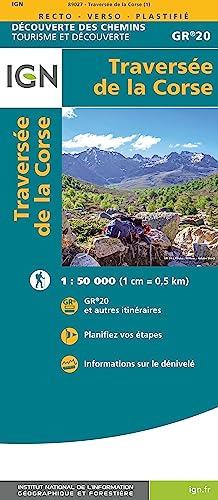 9782758550792: TRAVERSEE DE LA CORSE GR20: Grande Randonnée 20 Korsika