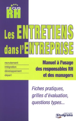 Stock image for Les entretiens dans l'entreprise for sale by Ammareal