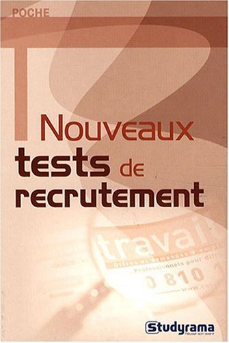 Beispielbild fr Nouveaux tests de recrutement zum Verkauf von Ammareal