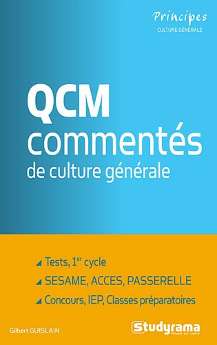 Beispielbild fr QCM comments de culture gnrale zum Verkauf von Ammareal