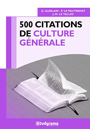 Beispielbild fr 500 citations de culture gnrale zum Verkauf von medimops