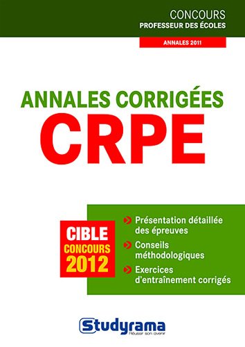 9782759016549: CRPE Annales corriges